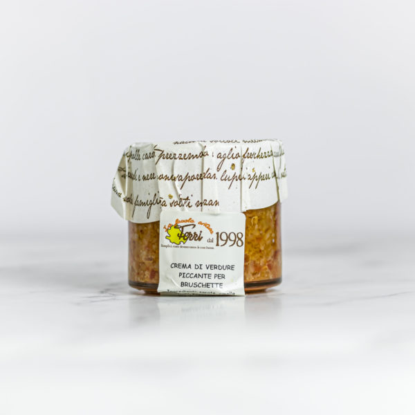 Panna vegetale piccante sott&#039;olio - 170 g, abruzzese, disponibile presso My Little Italy.