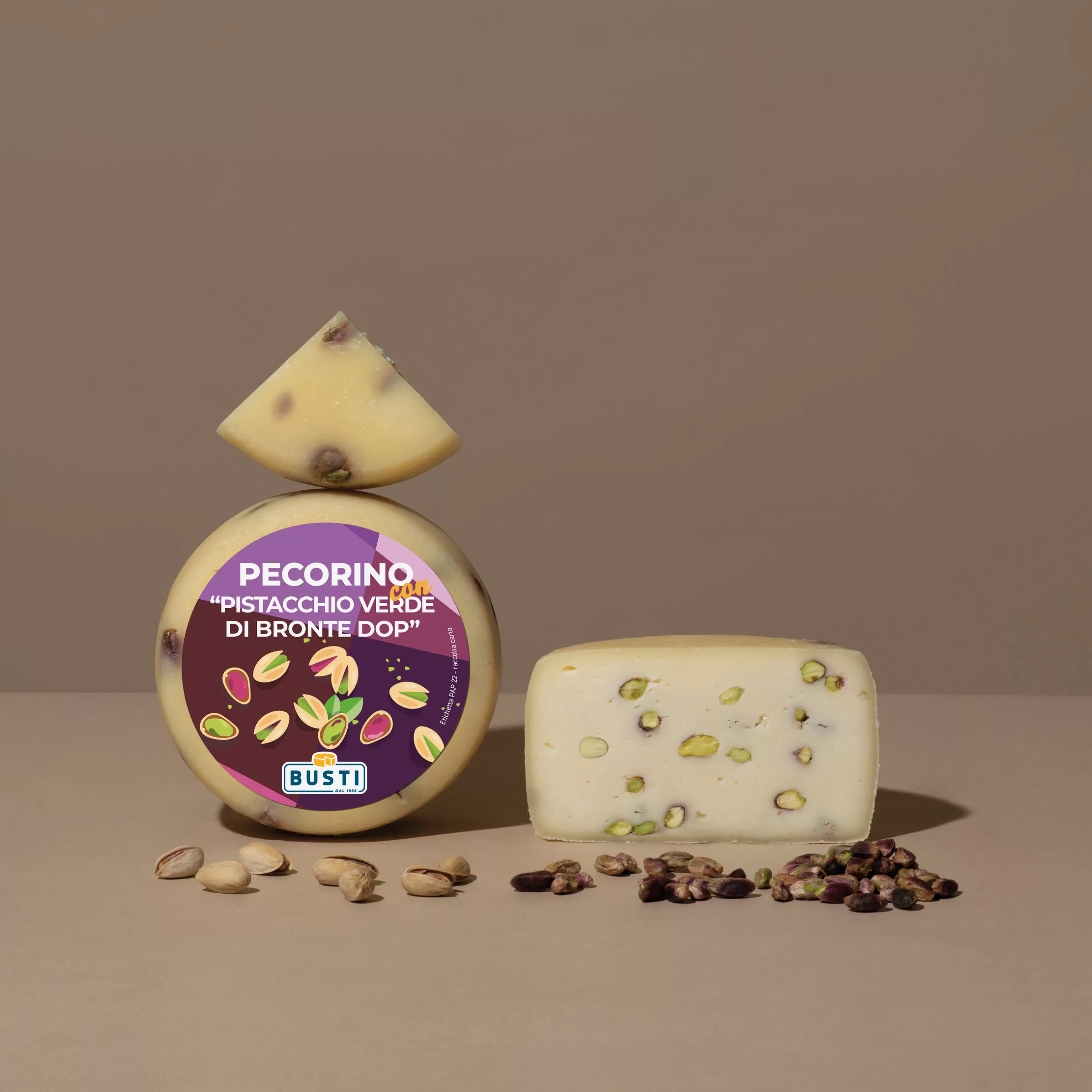 Pecorino aux pistaches | Busti disponible sur My Little Italy.