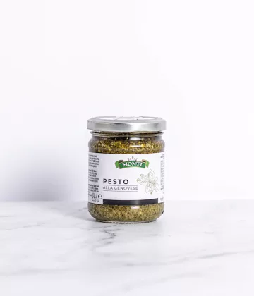 Pot de Pesto génois de 180g - Basilic frais et pecorino pour une saveur authentique par My Little Italy.
