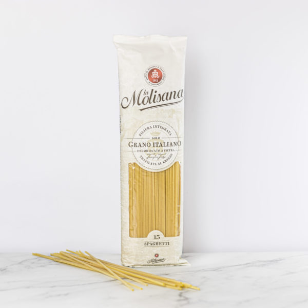 Paquet de 500g de Spaghetti N°15 de La Molisana, la représentation parfaite de l'art culinaire italien.