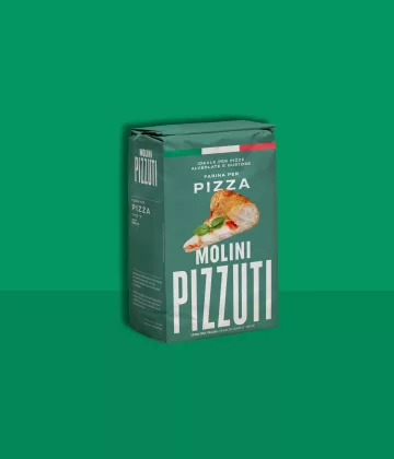 Sac de Farine pour pizza Type "0" 100% italienne, 1kg, Molini Pizzuti, idéal pour pizzas maison