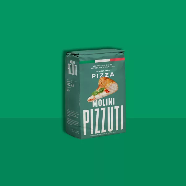 Sacco di farina per pizza 100% italiana tipo &quot;0&quot;, 1 kg, Molini Pizzuti, ideale per pizze fatte in casa