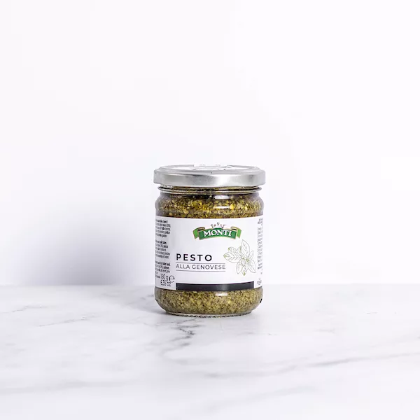 Pot de Pesto génois de 180g - Basilic frais et pecorino pour une saveur authentique par My Little Italy.