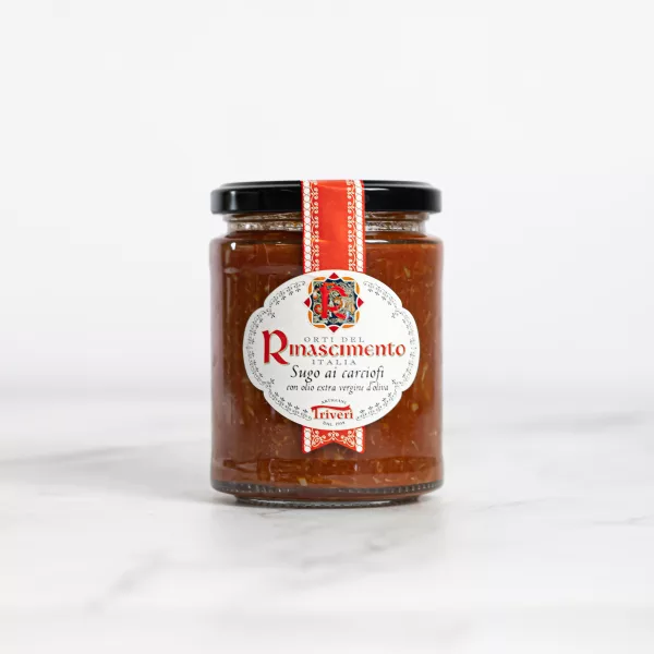 My Little ItalyVasetto da 280 g di Salsa di pomodoro ai carciofi, il raffinato connubio tra pomodoro e carciofi, di .