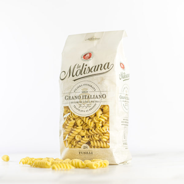 Paquet de 500g de Fusilli N°28 de La Molisana, pâtes italiennes authentiques disponibles sur My Little Italy.