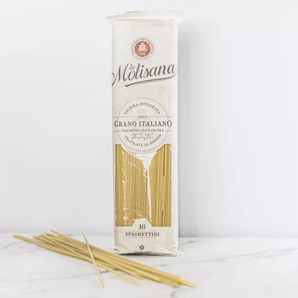 500g Packung Spaghettini N°16 von La Molisana, raffinierte italienische Pasta, angeboten von My Little Italy.