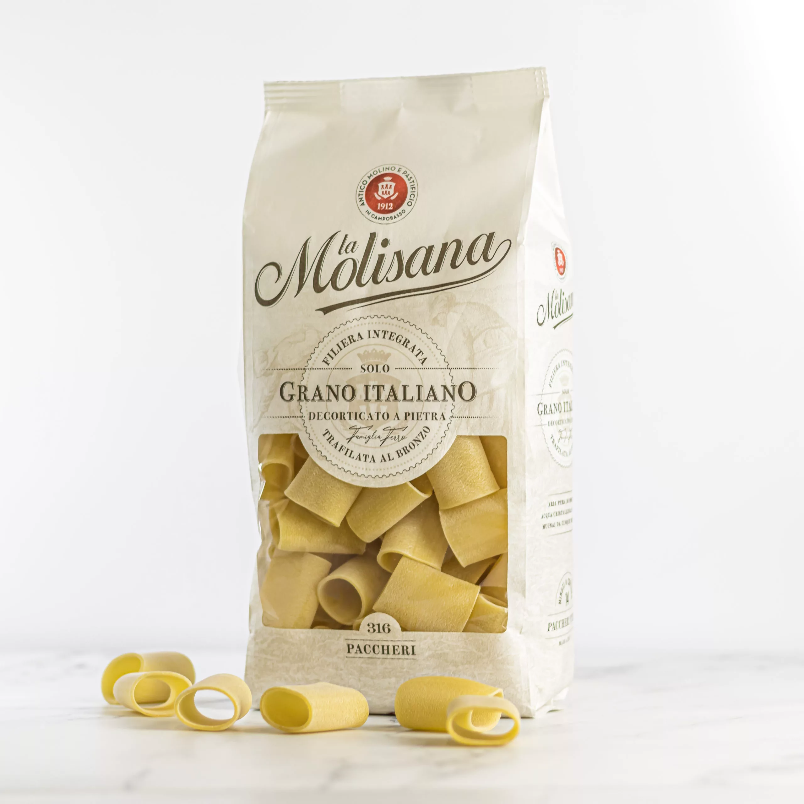 My Little ItalyConfezione da 500 g di Paccheri N°316 de La Molisana, eccezionale pasta napoletana disponibile su .