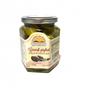 Artichauts grillés BIO conservés dans de l'huile d'olive extra-vierge