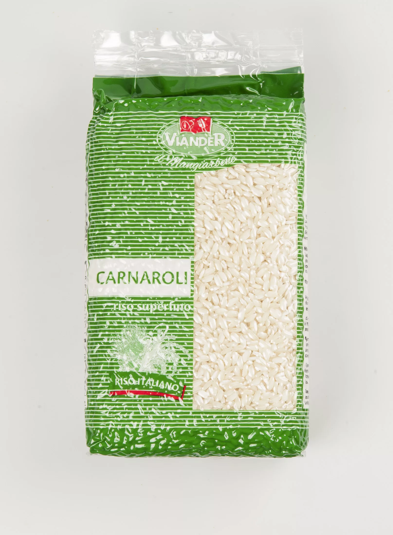 Paquet de Riz Carnaroli 1kg, le roi du risotto italien, disponible sur My Little Italy.