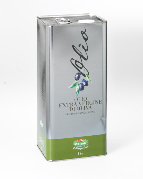 Kanister mit Nativem Olivenöl Extra 5l von My Little Italy, dem Symbol für italienische Qualität.