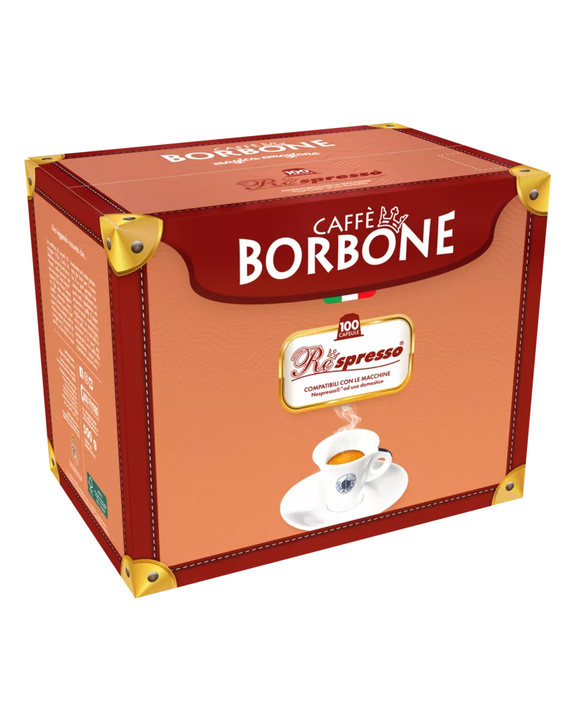 Caffè Borbone - Carton de 100 capsules Nespresso compatibles, disponible sur My Little Italy.