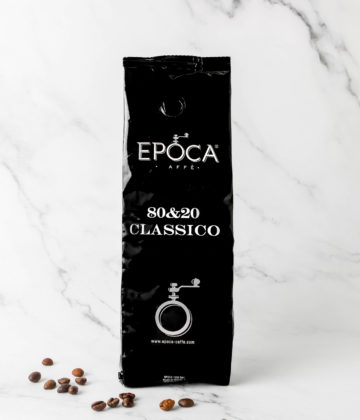 Paquet de 250g de la gamme 80&20 Classico de la marque Epoca Caffe - Café italien