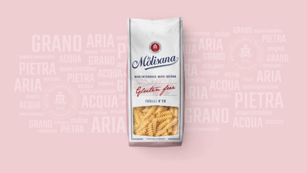Fusilli N°28 glutenfree de La Molisana dans un paquet de 400g. Disponible sur My Little Italy.