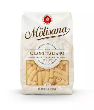 500g Packung Maccheroni Nr. 37 von La Molisana, hochwertige italienische Pasta erhältlich bei My Little Italy.