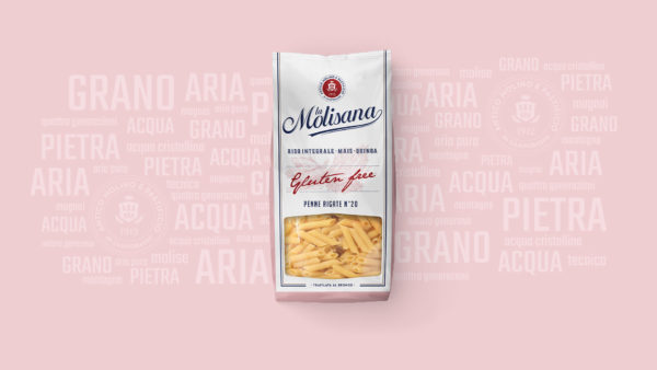 Penne Rigate N°20 glutenfree de La Molisana dans un paquet de 400g.