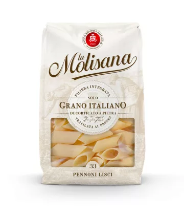 Pennoni Lisci N°33 de La Molisana - 500g, l'expression authentique de la tradition culinaire du Molise, maintenant sur My Little Italy.