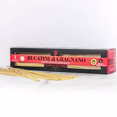 Paquet de 500g de Bucatini di Gragnano IGP disponible sur My Little Italy