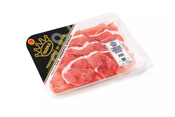 100 g di fette di prosciutto di Parma DOP in vaschetta My Little Italy