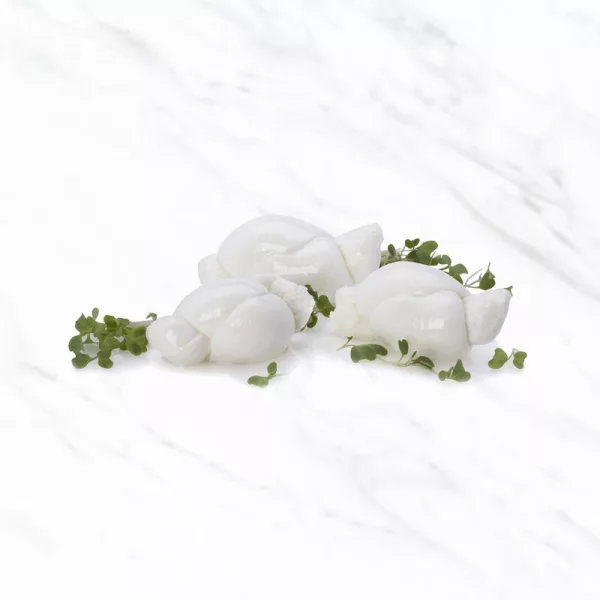 Mozzarella-Käse Nodini von My Little Italy, typisch für Apulien in Form von Knoten.