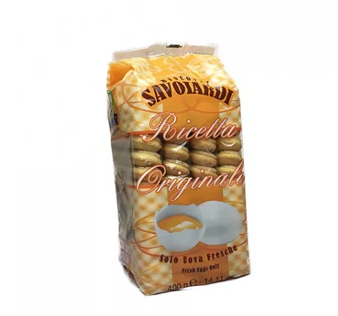 Biscotti savoiardi – 400g, le classique italien pour vos moments sucrés, disponible sur My Little Italy.