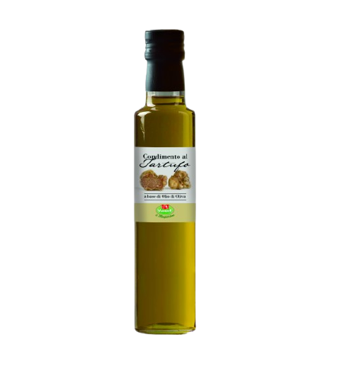 Flasche Natives Olivenöl Extra mit weißem Trüffel 250ml - glutenfreies Produkt von My Little Italy.