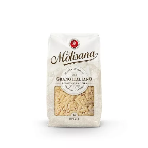 500g Packung Ditali N°45 von La Molisana, traditionelle italienische Pasta für kreative Mahlzeiten, erhältlich bei My Little Italy.