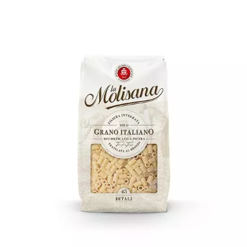 500g Packung Ditali N°45 von La Molisana, traditionelle italienische Pasta für kreative Mahlzeiten, erhältlich bei My Little Italy.