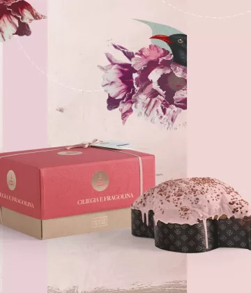 Découvrez la Colombe de Pâques Cerise et Fraise de Fiasconaro chez My Little Italy. Un gâteau de Pâques de 1kg riche en fruits siciliens et en chocolat.