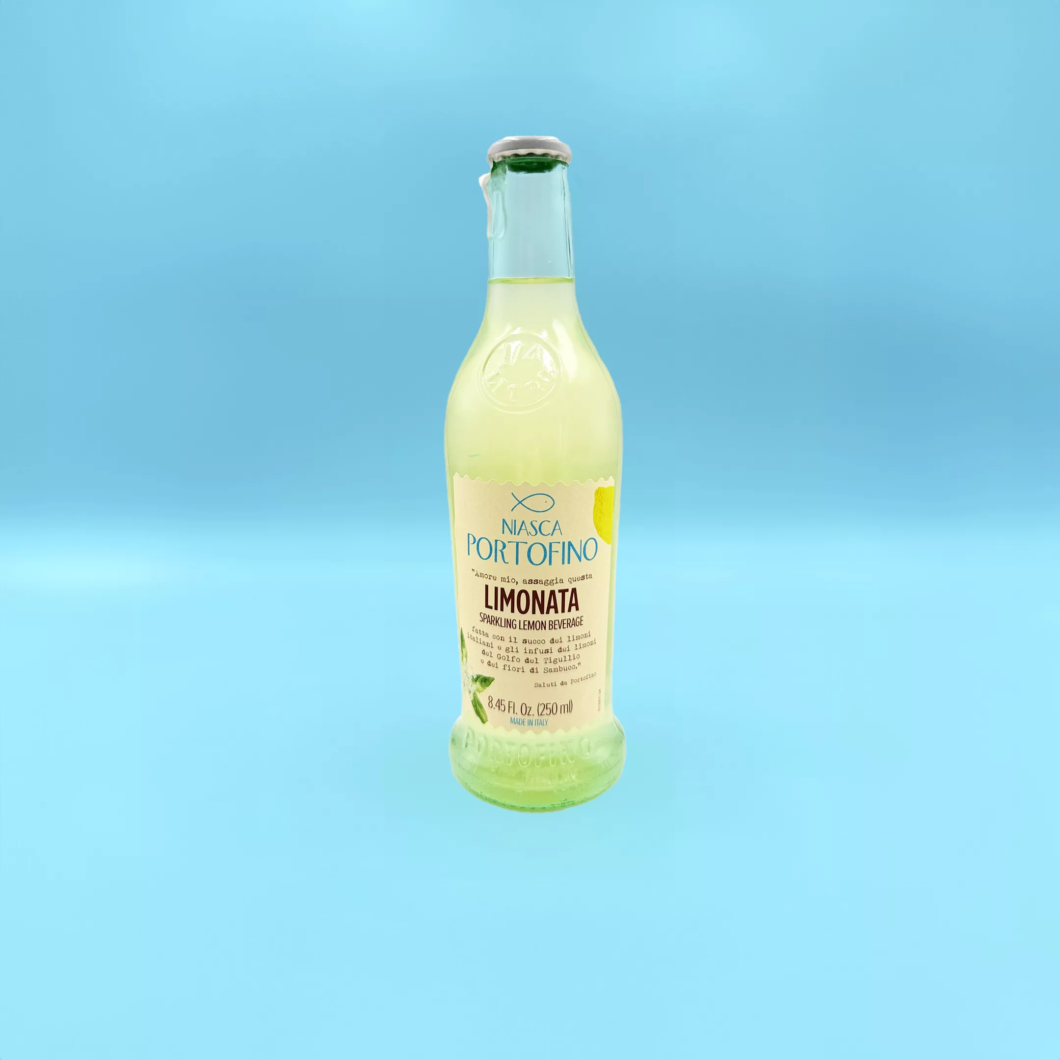 Bouteille de Limonata del Tigullio, limonade artisanale de Niasca Portofino