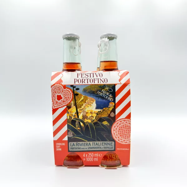 Packung mit 4 Flaschen Festivo, natürlicher Aperitif von Niasca Portofino