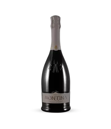 Bouteille de Franciacorta Brut DOCG La Montina, vin effervescent premium de Lombardie