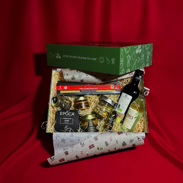 Innere Präsentation des Superiore Alkoholfrei Geschenksets, das seine neun außergewöhnlichen Produkte enthüllt