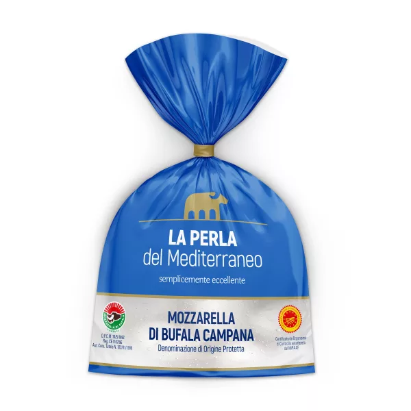 Mozzarella di Bufala Campana DOP in confezione da 2x125g, formaggio fresco italiano certificato a denominazione di origine protetta