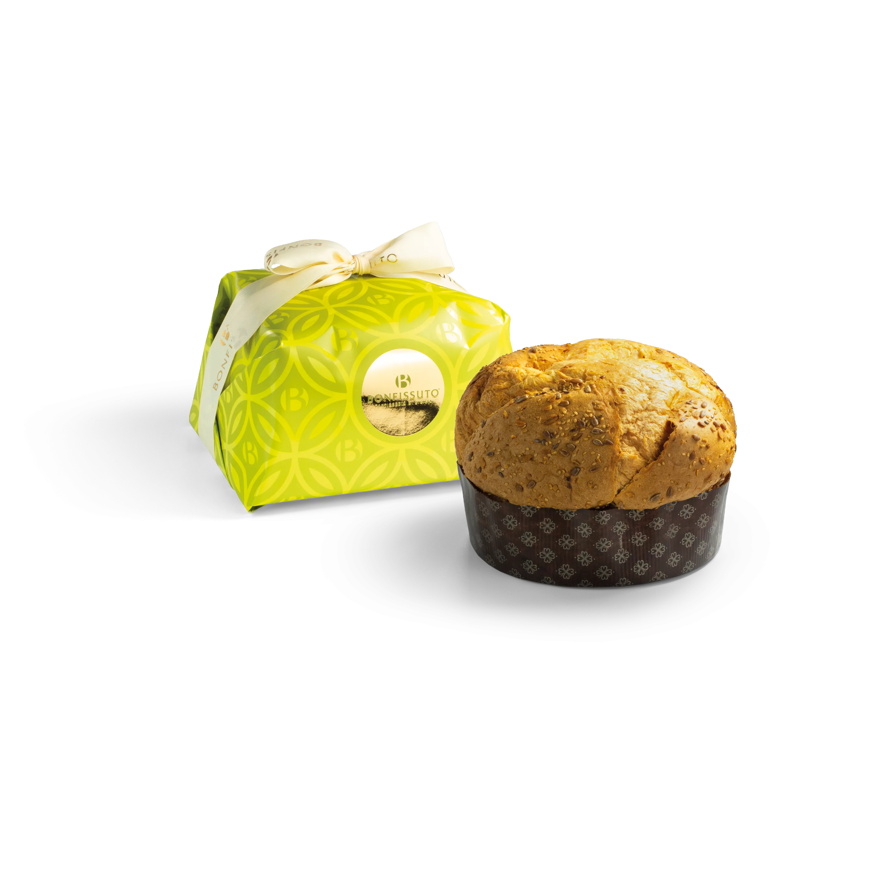 Panettone au citron et huile d'olive extravierge Bonfissuto 750g